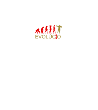 Evolúció body builder színezhető minta fekete pólón