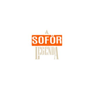 A soför legenda minta fekete pólón