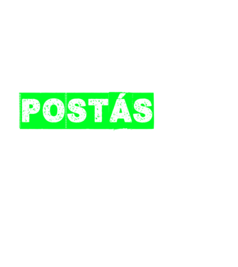 A postás legenda minta sötétkék pólón