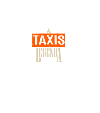 A taxis legenda minta fekete pólón