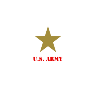 US Army színezhető logo minta fehér pólón