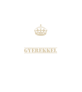 Keep calm gyerekkel minta fekete pólón