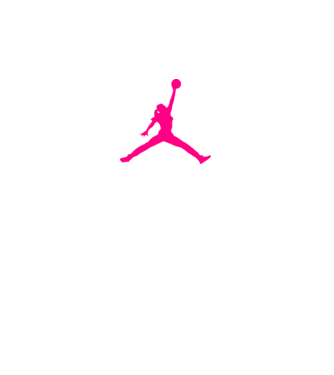 Nike Air Jordan csaj minta fekete pólón