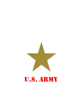US Army színezhető logo minta fekete pólón