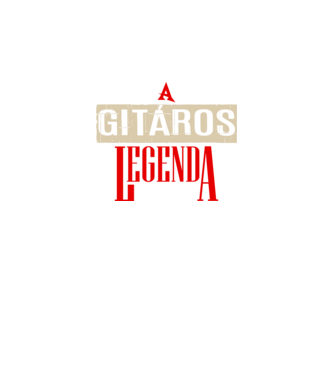 A gitáros legenda  minta fekete pólón