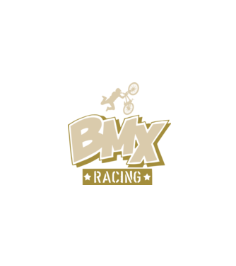 BMX racing színezhető póló minta minta fekete pólón