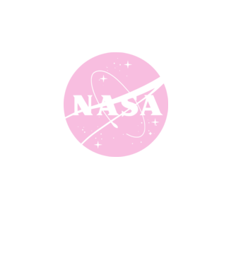 színezhető NASA minta minta fehér pólón