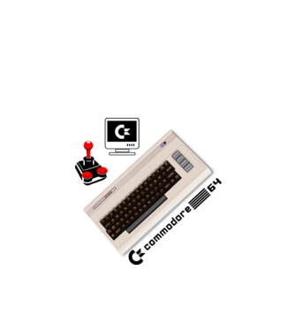 C64 COMMODORE 64 minta almazöld pólón