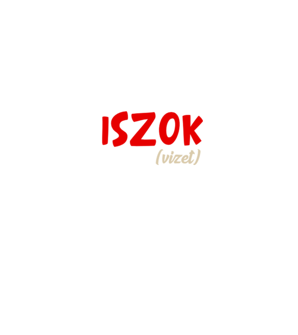 Ma nem iszok vizet színezhető minta sötétkék pólón