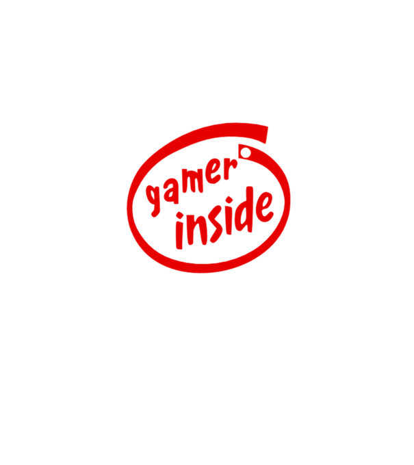 Gamer Inside színezhető minta farmerkék pólón