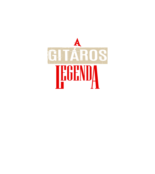 A gitáros legenda  minta fekete pólón