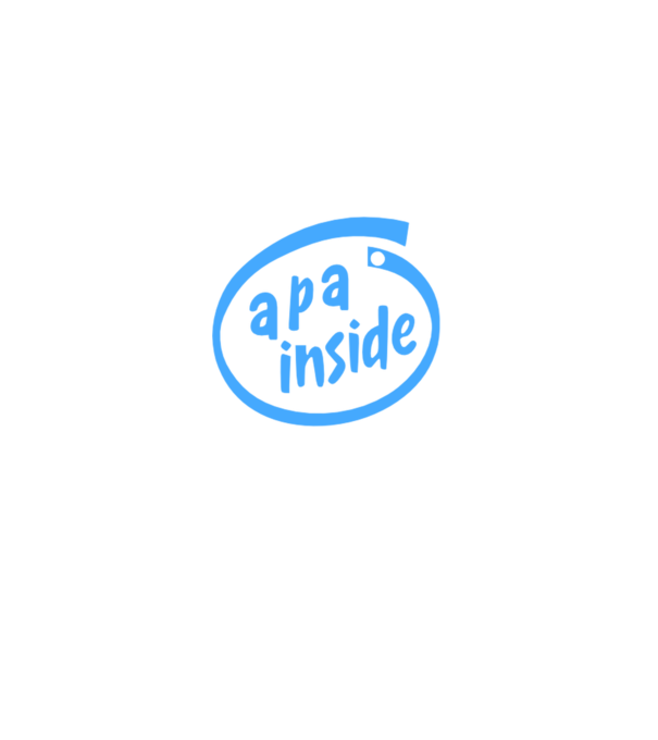 Apa Inside színezhető minta fehér pólón
