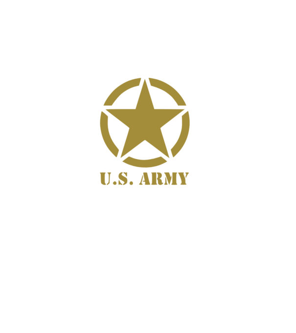 US Army színezhető logo minta fehér pólón
