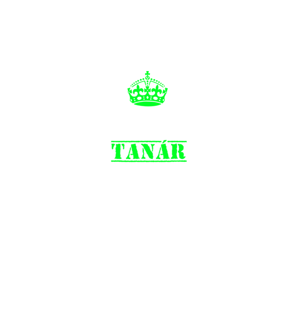 Keep Calm tanár minta sötétkék pólón