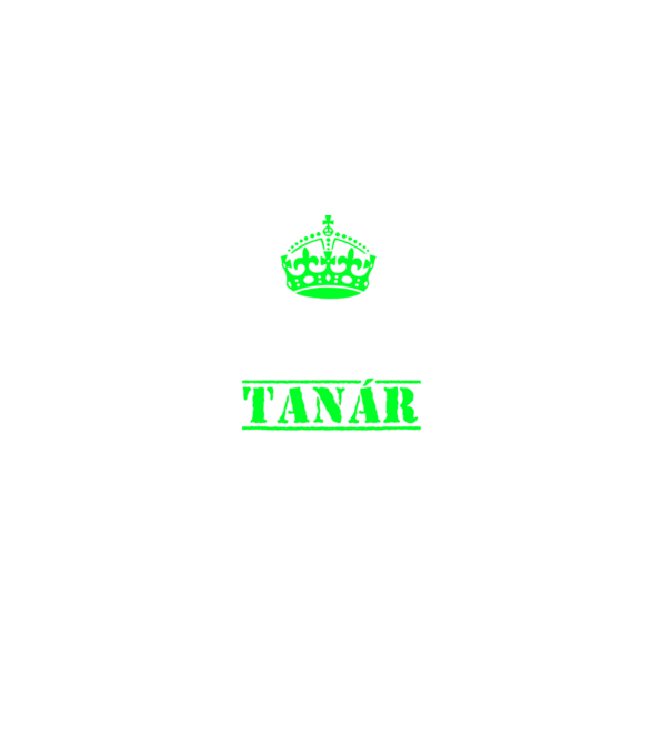 Keep Calm tanár minta fekete pólón