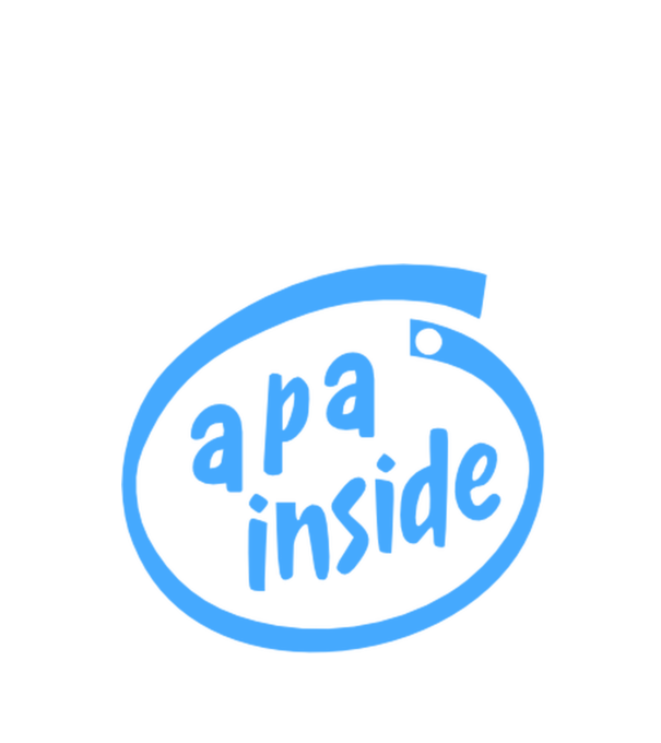 Apa Inside színezhető minta fehér pólón