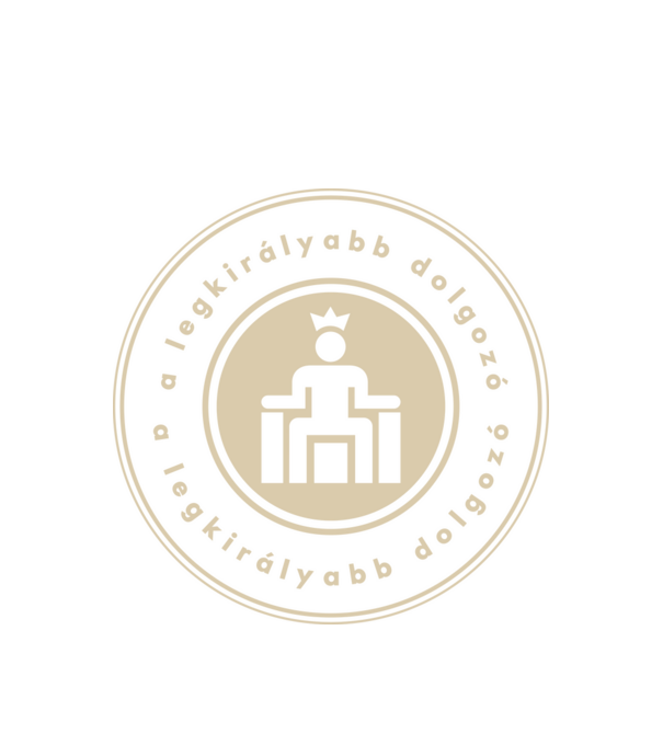 Legkirályabb dolgozó minta fehér pólón