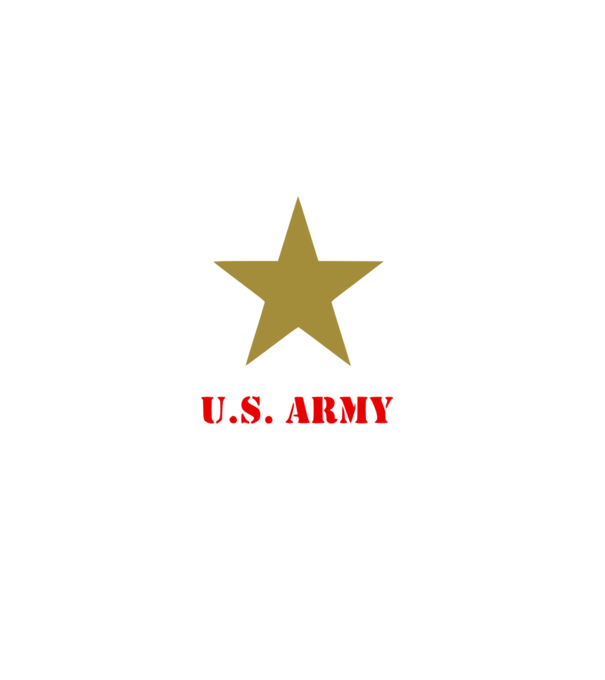 US Army színezhető logo minta fekete pólón