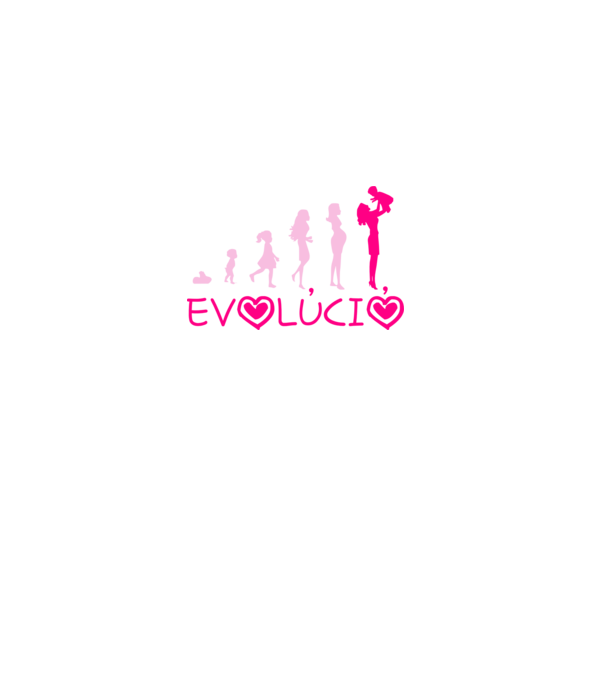 Kismama evolúció színezhető minta fehér pólón