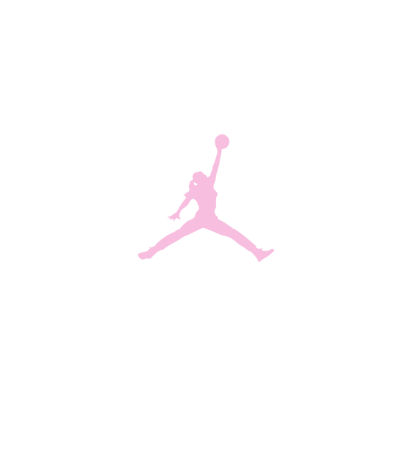 Nike Air Jordan lány minta fekete pólón