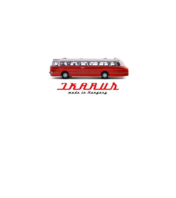 Ikarus busz színezhető minta minta szürke pólón