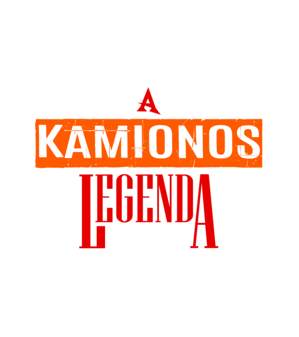 A kamionos legenda minta fehér pólón