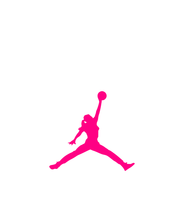 Nike Air Jordan csaj minta fekete pólón