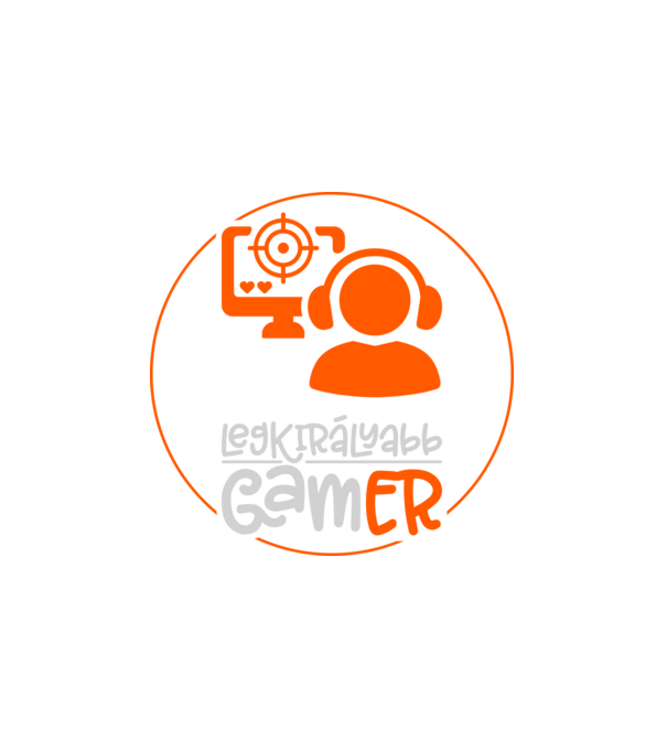 Legkirályabb gamer minta fehér pólón