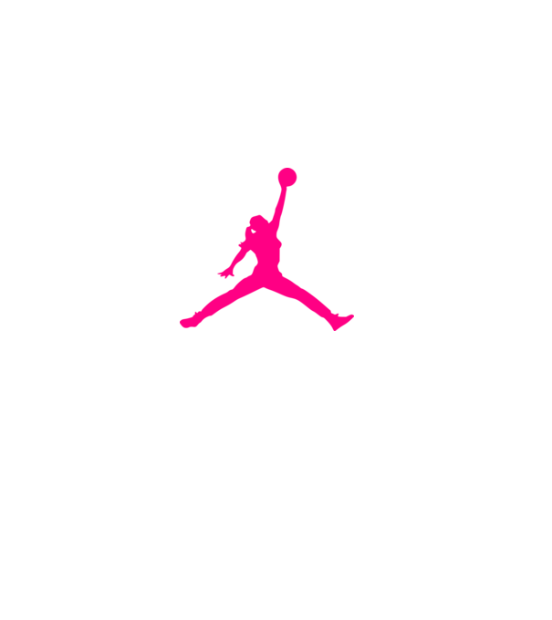 Nike Air Jordan csaj minta fekete pólón