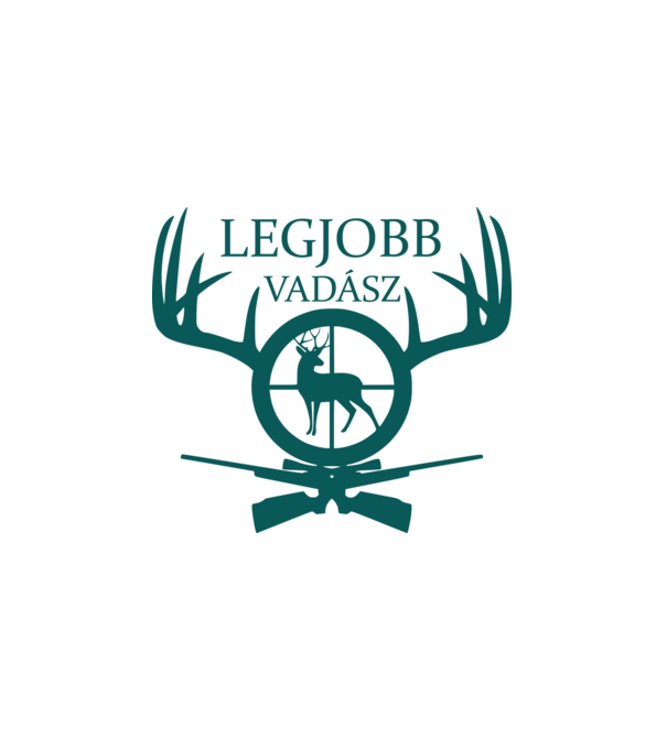 Legjobb vadász minta fehér pólón