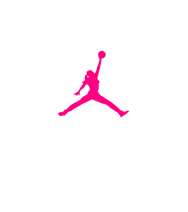 Nike Air Jordan csaj minta fekete pólón