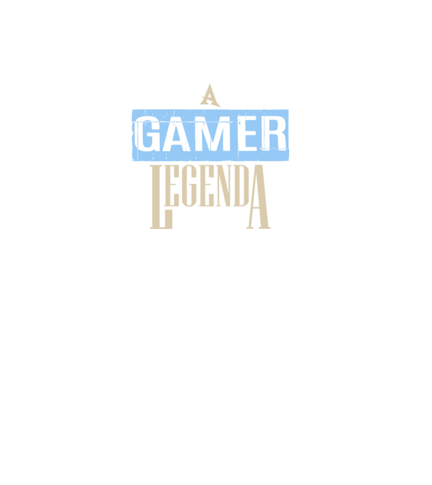 A gamer legenda minta fekete pólón