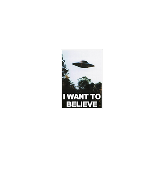 I want to believe - X Files minta fehér pólón
