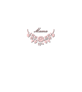 Kalocsai virág minta ˝Mama˝ felirattal minta királykék pólón