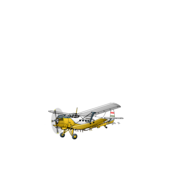 AN-2 repülőgép  minta fehér pólón
