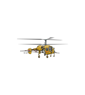 KA-26 helikopter  minta homokszín pólón