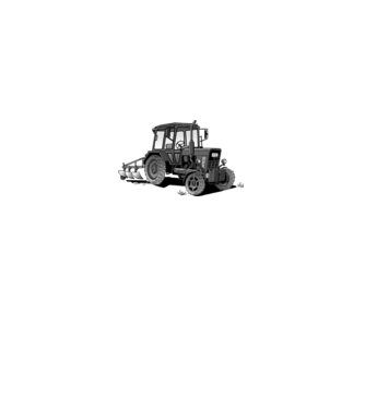 MTZ traktor (szürke) minta fehér pólón