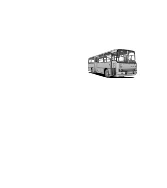 Ikarus 266 busz (szürke) minta neonsárga pólón