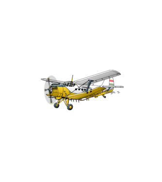 AN-2 repülőgép  minta fehér pólón