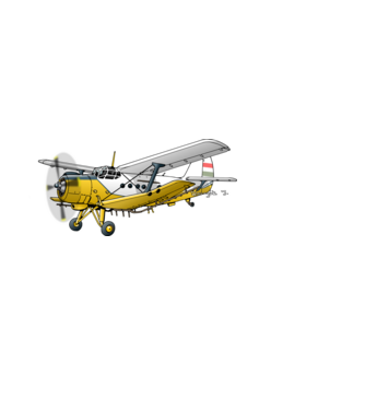 AN-2 repülőgép  minta világoskék pólón