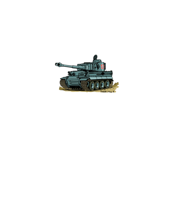 Tigris tank (acél) minta szürke pólón