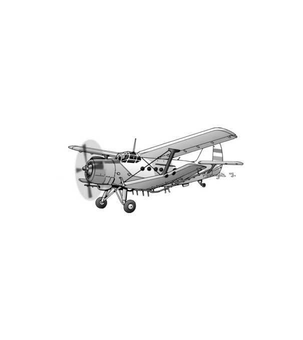 AN-2 repülőgép (szürke) minta homokszín pólón
