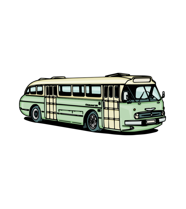 Ikarus 66 busz minta fehér pólón