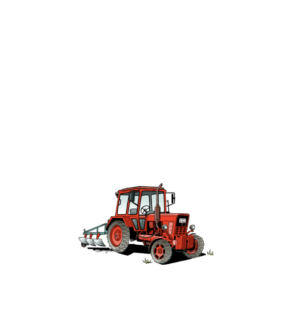 MTZ traktor minta fehér pólón