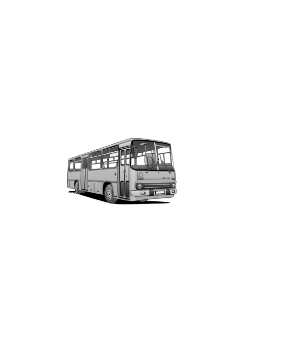 Ikarus 266 busz (szürke) minta homokszín pólón