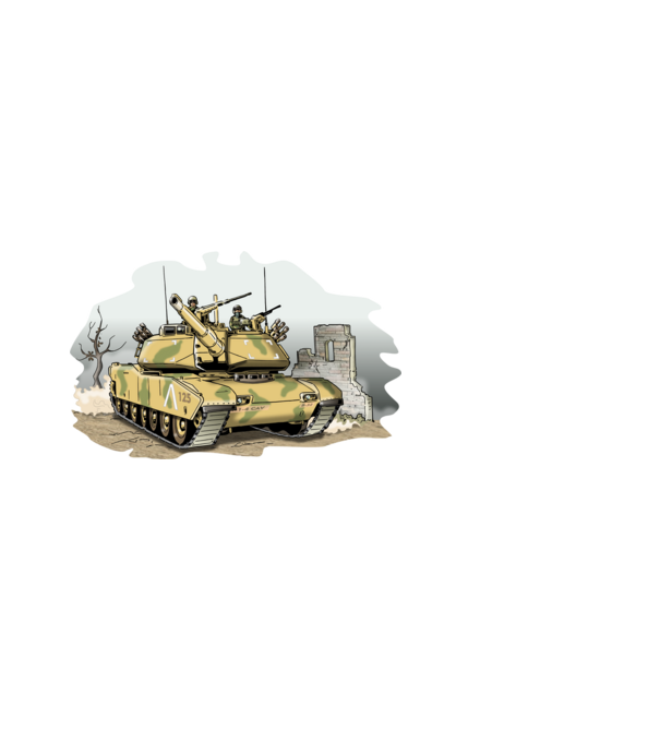 Modern Harckocsi MBT minta fehér pólón