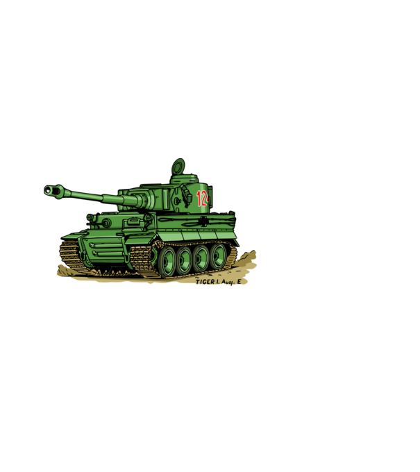 Tigris tank (zöld) minta fekete pólón