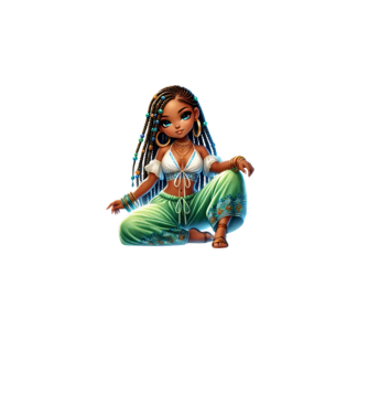 Boho Girl minta fehér pólón