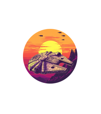 Űrutazók álma - Egyedi STAR WARS minta minta fehér pólón