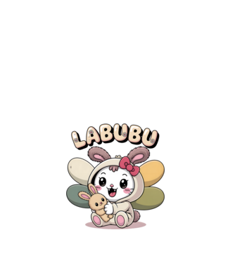 Labubu – Cukiság túlterhelés közeleg minta fehér pólón